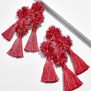 BAUBLEBAR VERENICE TASSEL EARRINGS RED